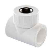 Тройник PPR Tebo внутренний 25 х 1/2"В х 25 белый