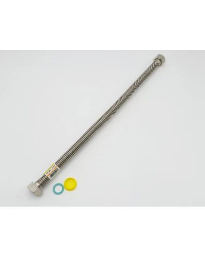 Шланг ASCO armatura нерж.гофрований для газу 3/4" 0,5 м ВВ