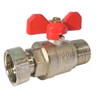Кран с накидной гайкой прямой 1/2" ЗВ АSСO 15/120
