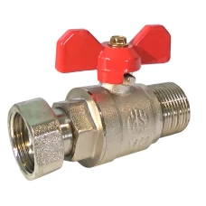 Кран с накидной гайкой прямой 1/2" ЗВ АSСO 15/120