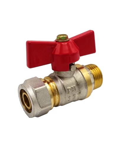 Кран в металл. трубы 16 х 1/2" С ECO 15/150