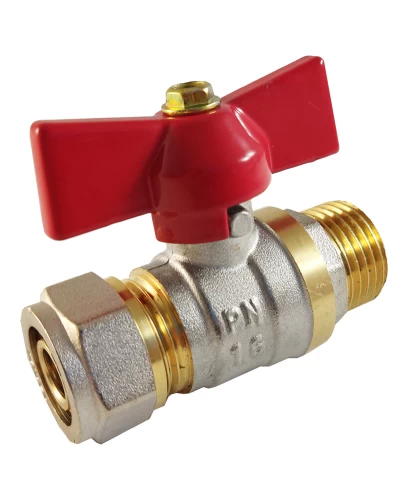 Кран в металл. трубы 16 х 1/2" С ECO 15/150