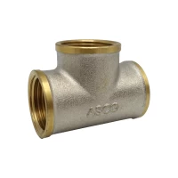 Тройник 1/2" ВВВ никель. с проточкой ASCO 1/90