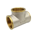 Тройник 3/4" ВВВ никель. с проточкой ASCO 1/60