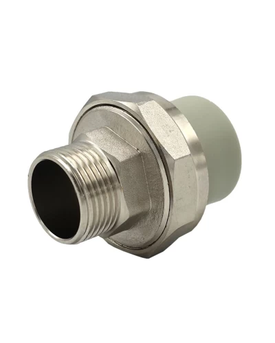 Разборное соединение (американка) внеш. Ø.20x1/2" серый цвет (30/180шт) ASCO®