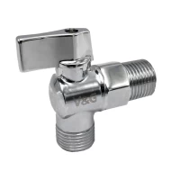 Кран шаровой V&G для подключения сантехнических приборов 1/2" х 1/2" 22 шт.