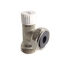Узел для радиатора V&G одинарный угловой с вент. затвором 3/4"X 3/4" евроконус 54шт