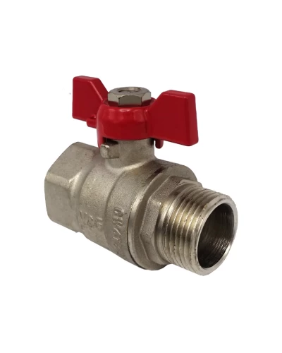 Кран шаровый 3/4" ВЗ V&G Optima красная бабочка 21шт.
