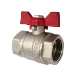 Кран шаровый 1/2" ВВ V&G Optima красная бабочка 28шт.