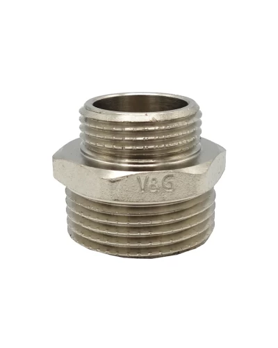 Ниппель редукционный 1/2" x 1/4" ЗЗ V&G 150шт