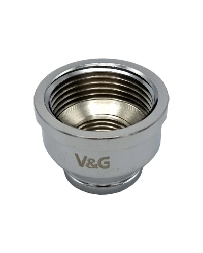 Муфта редукционная 1" x 1/2" V&G хромированная