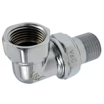 Сгон угловой американка 1/2" V&G хромированный