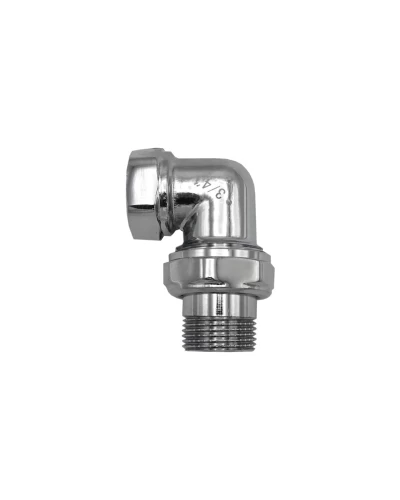 Сгон угловой американка 3/4" V&G хромированный