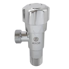 Кран кутовий 1/2"х1/2" нержав.хром. S.S.304  ASCO 1/100