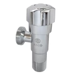 Кран кутовий 1/2"х3/4" нержав.хром. S.S.304  ASCO 1/100шт.