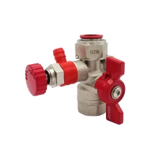 Кран шаровый 1/2"ВВ хМ20х1,5 для подключения манометра Valogin 1/18