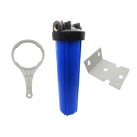 Колба BigBlue 20" Tiger Filtration синяя/латунь резьбы. (макс. давл. 10атм) + Картридж