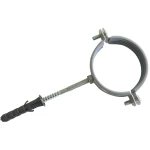 Хомут стальной +дюбель+шпилька (M8) 47-51 1.1/2"