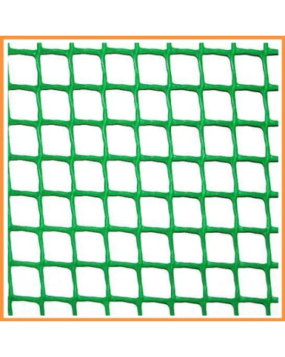 Сеть 10*10 пластмассовая 1.0х20 м (зеленая).