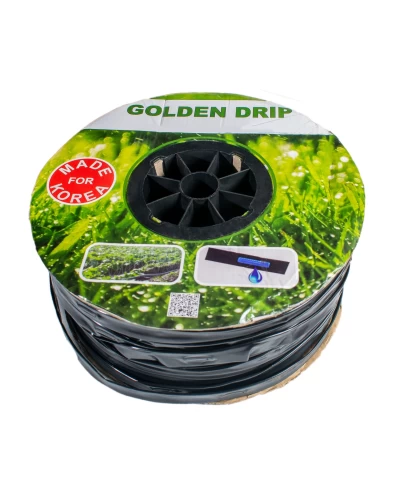 Капельная лента GOLDEN DRIP с плоским эмиттером шаг 20 см 500м 8 mil