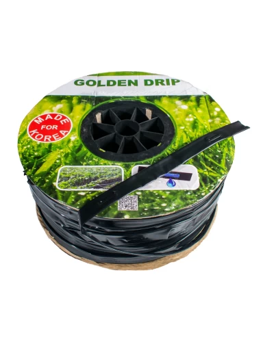 Капельная лента GOLDEN DRIP с плоским эмиттером шаг 20 см 500м 8 mil