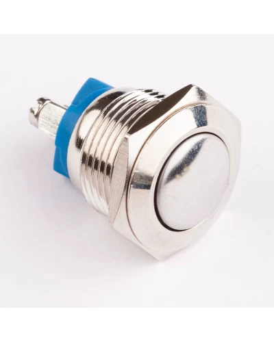 Кнопка нажимная металева KHM-16-B10 (S)