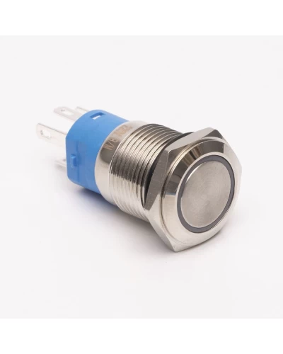 Кнопка металлическая КНМ-16-FJ-E 220V 1NO1NC, красный