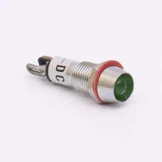 Світлодіодний індикатор металевий AD22C-10 24v AС/DС, зелений