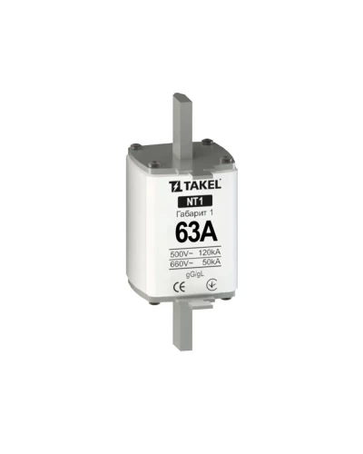 Плавка вставка предохранителя NT1 63А TAKEL