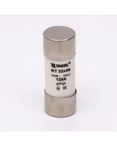 Плавка вставка запобіжника RT 22х58 125А TAKEL