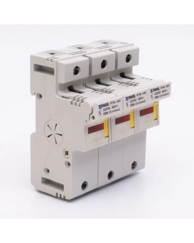 Тримач плавкого запобіжника RT18L-125X 3Р 125А типорозмір 22x58 TAKEL