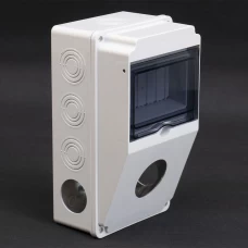 Корпус (щит) на 6 модулів та 1 силовий роз'єм 260x150x120мм IP54 TAKEL
