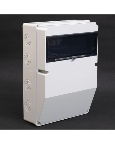 Корпус (щит) на 13 модулів та 4 силові роз'єми 380x280x130мм IP54 TAKEL