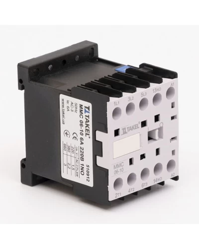 Контактор MMC 06-10 6А 220В 1NO TAKEL