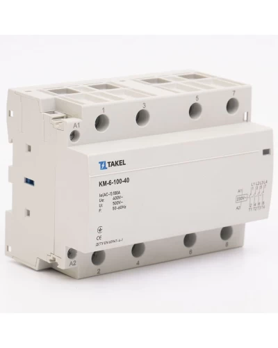 Контактор модульний КМ-6-100-40 100А 4NO TAKEL
