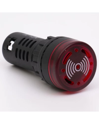Светосигнальный зуммер AD22-22MS 220В AC/DC