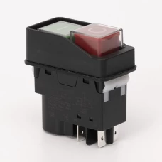 Пусковая электромагнитная кнопка ESSB-21BC 4pin, черная рамка