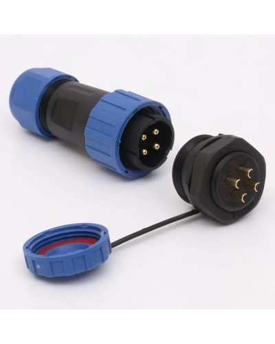 Коннектор влагозащищенный SP-20 4pin TAKEL