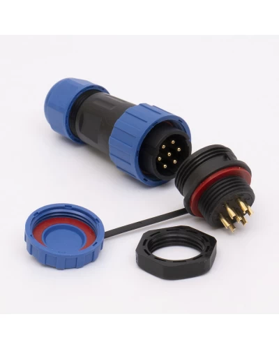 Коннектор влагозащищенный SP-20 7pin TAKEL