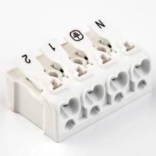 Клемма пружинная соединительная WGs4-2L+N+PE