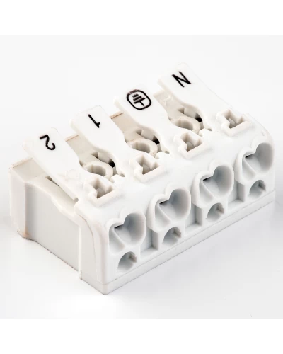 Клемма пружинная соединительная WGs4-2L+N+PE
