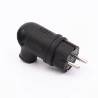 Вилка каучукова кутова з вухом 409 2Р+РЕ IP44 TAKEL