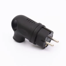 Вилка каучукова кутова з вухом 409 2Р+РЕ IP44 TAKEL