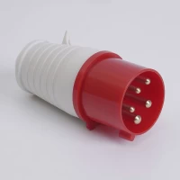 Вилка переносна 7035 63А 380В 3Р+N+Е IP67 LEE
