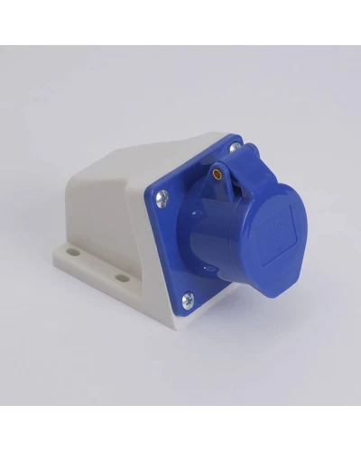 Розетка стаціонарна зовнішня 7113 16А 220В 2Р+Е IP44 LEE