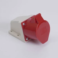 Розетка стационарная наружная 7115 16А 380В 3Р+N+Е IP44 LEE