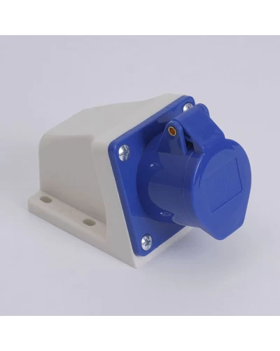 Розетка стационарная наружная 7123 32А 220В 2Р+Е IP44 LEE