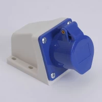 Розетка стационарная наружная 7133 63А 220В 2Р+Е IP67 LEE