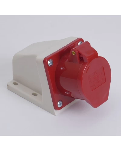 Розетка стационарная наружная 7135 63А 380В 3Р+N+Е IP67 LEE