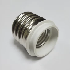 Перехідник пластиковий Е40-Е27, білий TAKEL